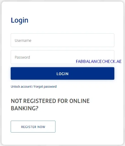 FAB Bank Banking Login